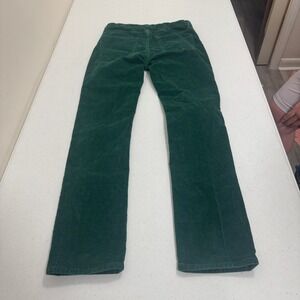 Crewcuts J.Crew Boys Forest Green Corduroy Straight Leg Waist Pants 14